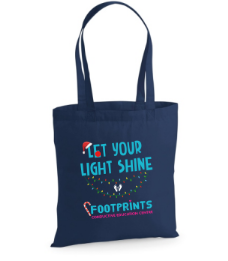 Footprints Christmas Tote Bag