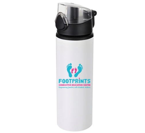 Footprints 750ml Water Bottle