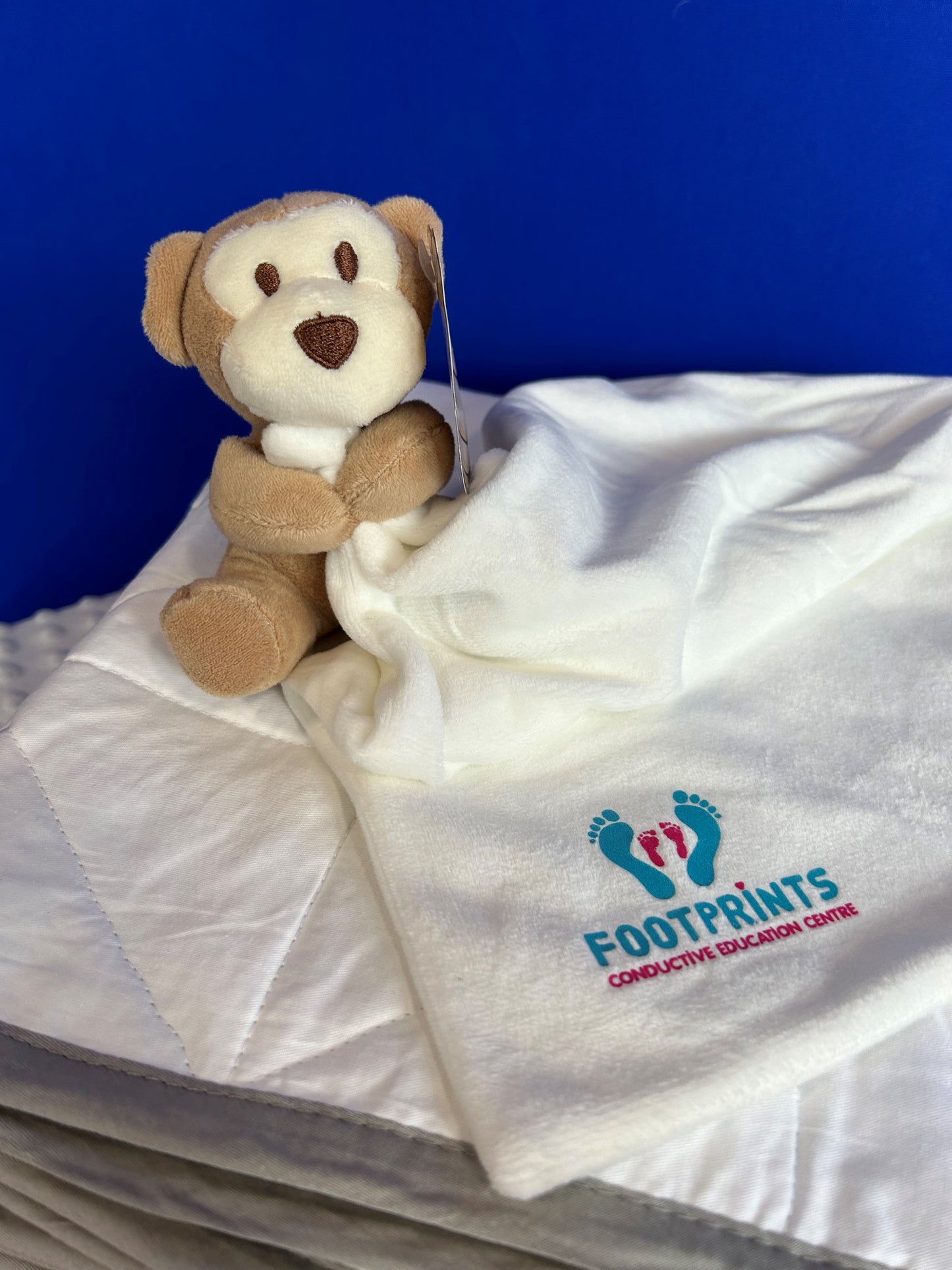 Footprints Monkey Blanket