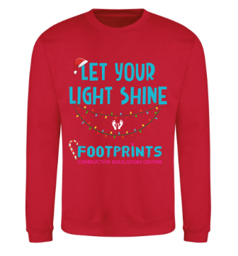 Adults Footprints Christmas jumper