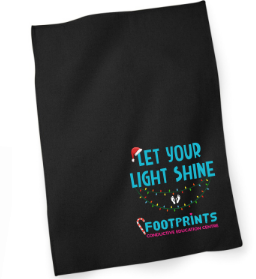 Footprints Centre Tea Towel