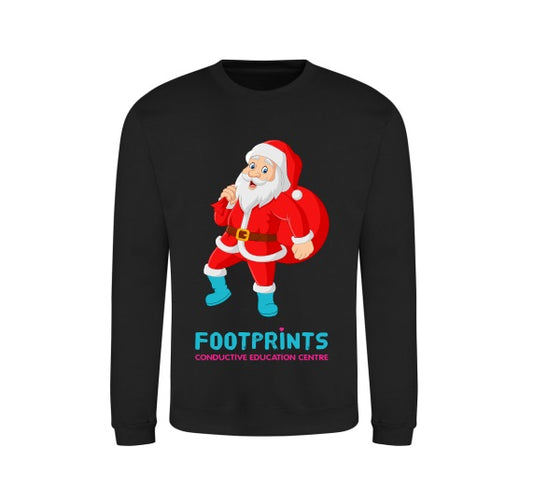 Children's Footprints Christmas Jumper