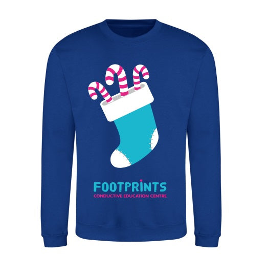 Adults Footprints Christmas Jumper