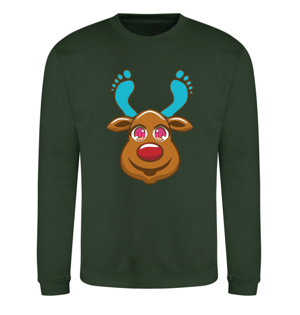 Children's Footprints Christmas Jumper