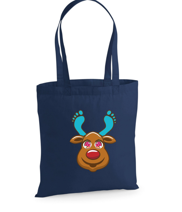 Footprints Christmas Tote Bag